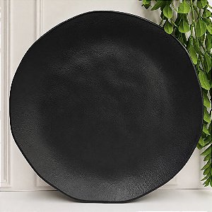 Prato Raso Orgânico Preto 26,5cm