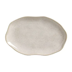 Travessas Oval Rasa Média Bio Latte 30x20cm