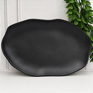 Travessas Oval Preto 30x20cm