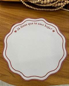 Americano BR Bordado Rosa ''Já Disse Que Te Amo Hoje''
