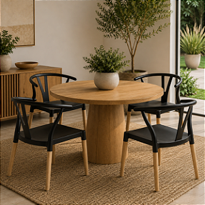 Cadeira Wishbone PP Preta