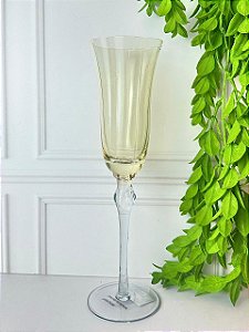 Taça de Vidro Amarelo e Cinza 160ml