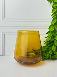 Copo Vidro Ambar