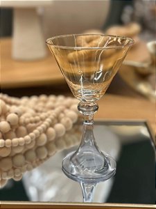 Taça de Vidro Amarelo e Cinza 150ml