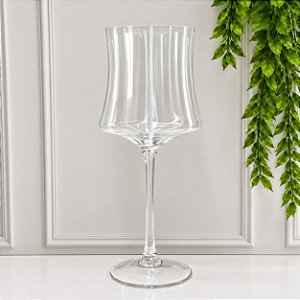 Taça Vidro Transparente Branco 420ml