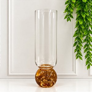 Taça Transparente Esfera Ambar 250ml