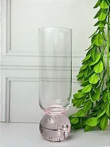 Taça Transparente Esfera Pink 250ml