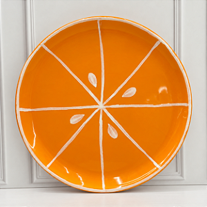 Prato Liso Pequeno Laranja