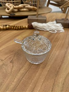 Açucareiro Cristal Ecolog. Fio ouro Petra