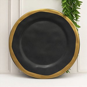 Prato Raso Preto Filete Amassada