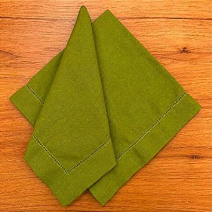 Guardanapo Linho Misto Ponto Ajour 45x45 Abacate