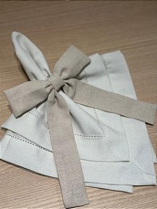 Guardanapo Linho Misto Ponto Ajour 45x45 Branco