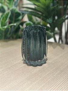 Vaso de Vidro Italy Azul 10x8