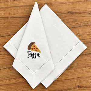 Guardanapo Bordado Pizza