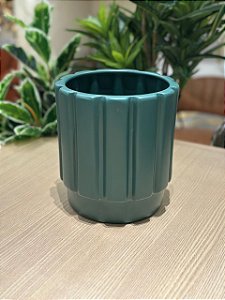 Cachepot G Largo Blades Verde Musgo Matte
