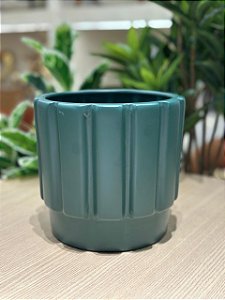 Cachepot M Largo Blades Verde Musgo Matte