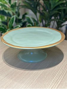 Prato Bolo c/ Pé Verde Filete Amassada
