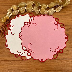 Americano Laço Vermelho/ br e rosa 39 cm