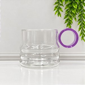 Caneca Borossilicato Cloud 290ml - Purple