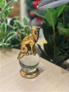 Leopardo Decorativo com Bola