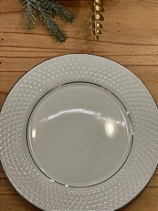 Prato Sobremesa Split Silver