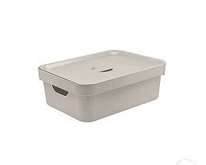 Caixa Organizadora Ou com Tampa 10,5L Linha Cube
