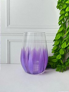 Copo pinceladas à mão colors Lilás