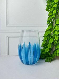 Copo pinceladas à mão colors Azul