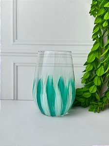 Copo pinceladas à mão colors Azul claro