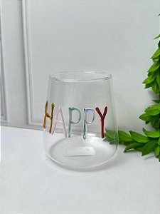 Copo Borossilicato Happy 450 ml