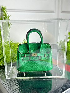Caixa acrílica mini bag Bir Kin verde