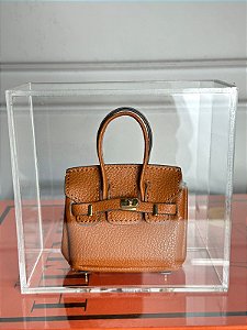 Caixa acrílica mini bag Bir Kin caramelo