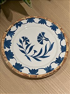 Prato sobremesa Colorfull Handmade azul