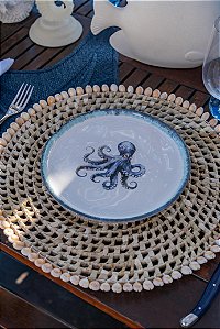 Prato sobremesa Polvo Atlântica