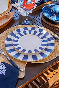 Prato raso Stripe azul