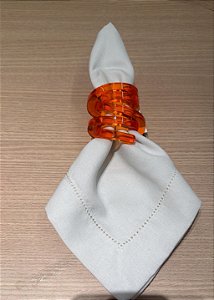 Porta guardanapo laranja acrílico