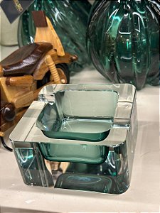 Cinzeiro vidro verde