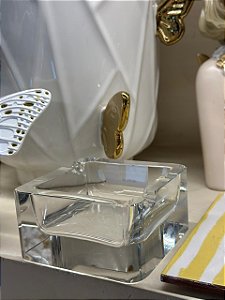 Cinzeiro vidro transparente