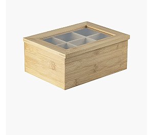 Organizador de chá Ou 6 divisórias Linha Sense