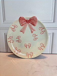 Prato laço branco 16 D