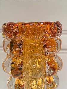 Vaso de vidro Italy âmbar