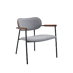 Poltrona Martina Linho cinza