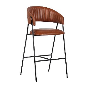 Banqueta Júlia PU Marrom