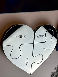 Puzzle coração pratreado