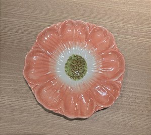 Prato Sobremesa Flor Rosa