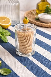 Porta palito vidro limone