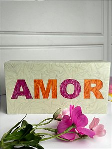 Quadro Amor marmorizado