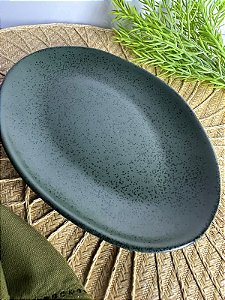 Prato sobremesa oval orgânico greenery 2