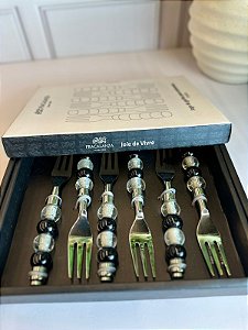 Jogo garfo sobremesa joie vivre inox