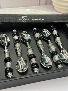 Jogo colher de chá joie vivre inox